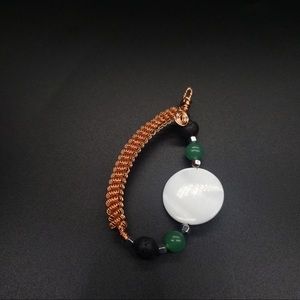 Wire wrapped pendant copper wire wrapped pendant